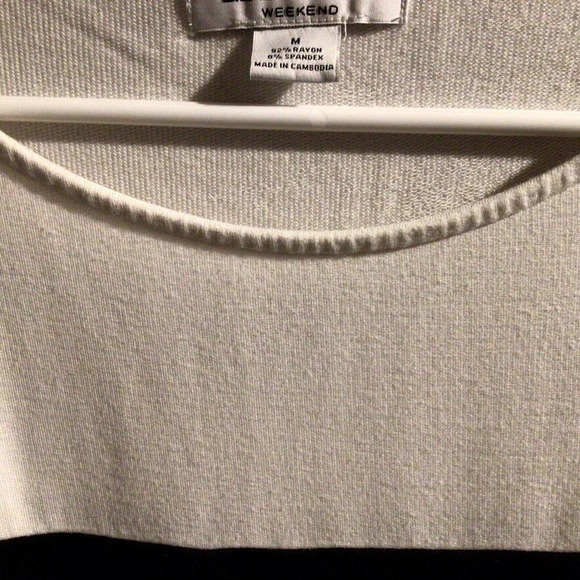 Liz Claiborne Top Women's SzM Blk/Wht Stretchy Nice Pre-Owned - Picture 6 of 7